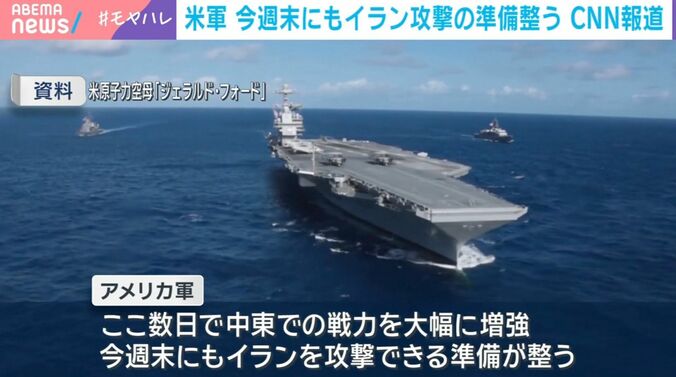 資料：米原子力空母「ジェラルド・フォード」