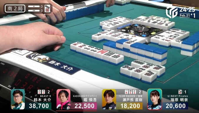 【写真・画像】獰猛“二刀流雀士”が積極仕掛けで残した爪痕 鈴木大介 迫力の満貫で掴んだ個人6勝目 これからは「全部トップを取るつもりで」／麻雀・Mリーグ　2枚目