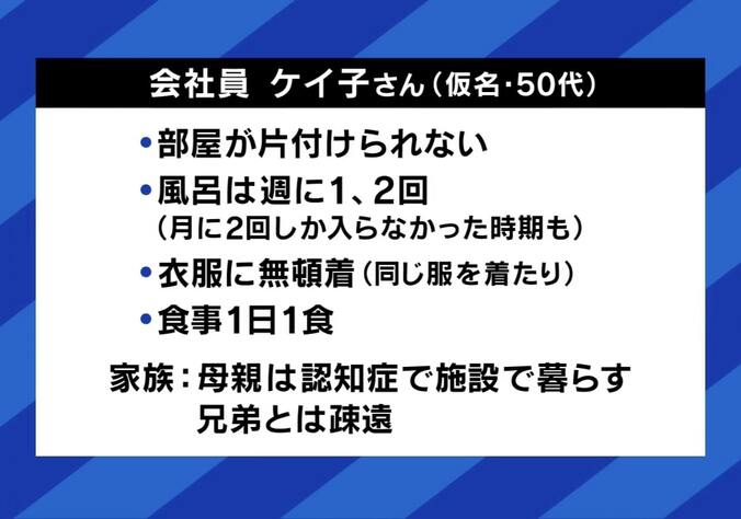 「衣食住に関心ない。長生きしたくない」孤立死にも繋がる“セルフネグレクト”とは  猫170匹「多頭飼育崩壊」で自宅が糞尿まみれになる事例も 2枚目