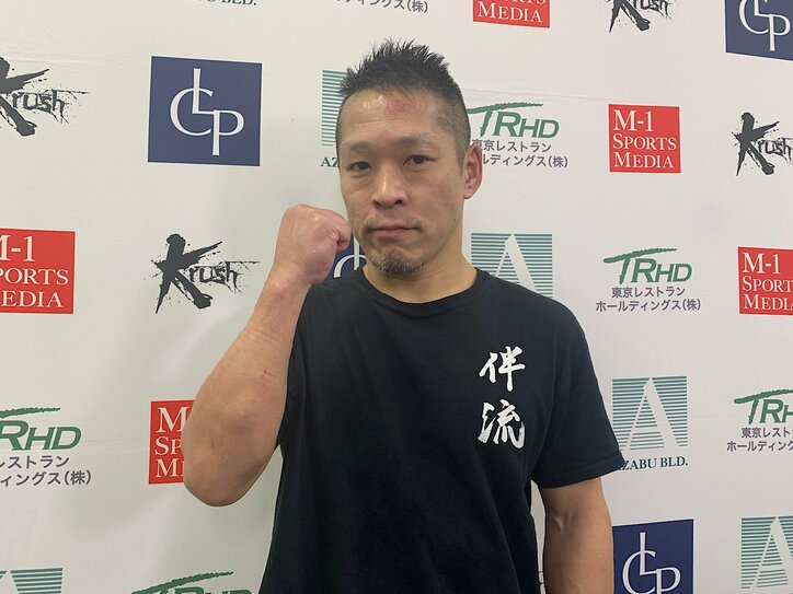 「ブチギレちゃいました(苦笑)」47歳・大月晴明、“爆腕”炸裂KO! 6年ぶりKrush復帰戦で存在感