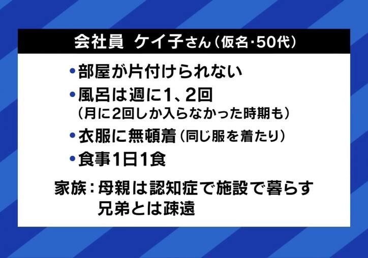 「衣食住に関心ない。長生きしたくない」孤立死にも繋がる“セルフネグレクト”とは  猫170匹「多頭飼育崩壊」で自宅が糞尿まみれになる事例も