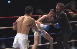 魔裟斗「これは…」衝撃の1ラウンド秒殺KO 懸命のレフェリーストップに称賛の声
