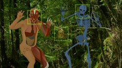 樹海で写真撮影、顔認証が反応したのは…『樹海村』と放課後ミッドナイターズのコラボ動画解禁