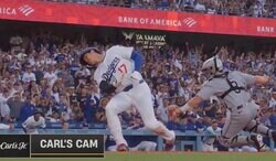 球場騒然！ 大谷翔平、怠慢守備の隙をつく“爆速走塁”「めっちゃ速い」 とんでもないスピード→あっという間に“神ホームイン”