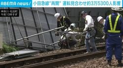 小田急線“再開” 運転見合わせ約3万5300人影響
