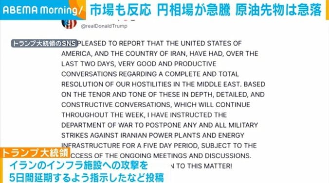 トランプ大統領のSNS