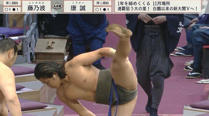 前から見てもバランスよく力強い