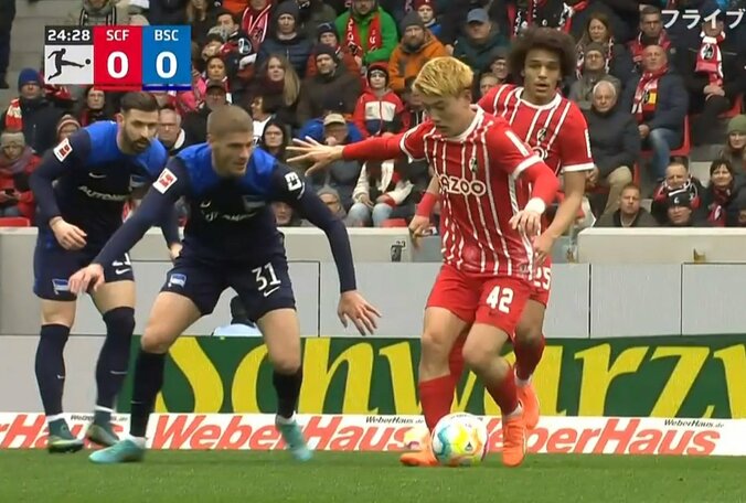 堂安律「え！もうここまで来てる！？」 フライブルグで先発出場できる理由が分かる “数字では表せない重要プレー” 1枚目