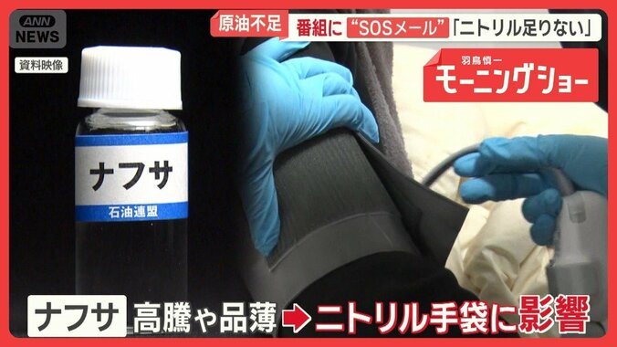 「ニトリル手袋なくなったら…」　医療現場から“SOSメール”　中東情勢で原油不足 1枚目