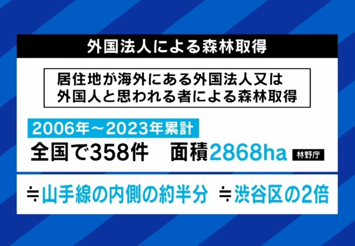 外国法人による森林取得