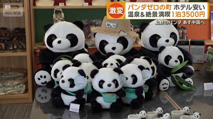 たくさんのパンダがある旅館だが…