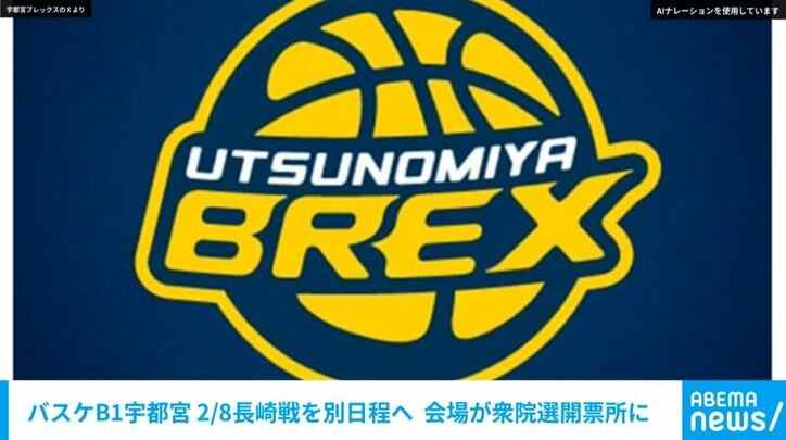 宇都宮ブレックスのXより