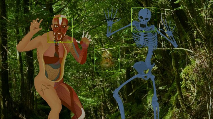 樹海で写真撮影、顔認証が反応したのは…『樹海村』と放課後ミッドナイターズのコラボ動画解禁