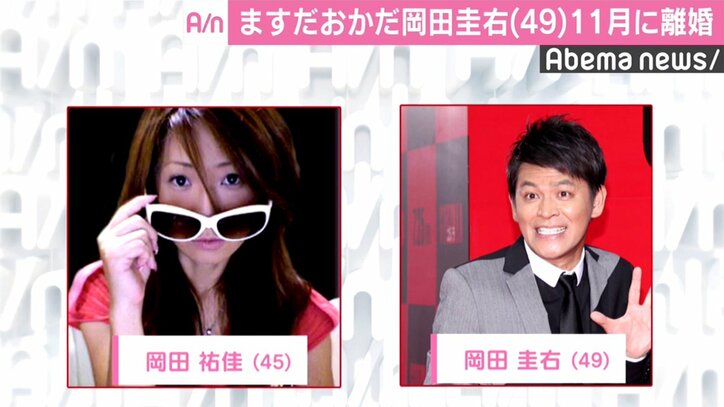 ますだおかだ岡田が離婚 親権は祐佳さんへ 離婚届は結婚記念日に提出 その他 Abema Times