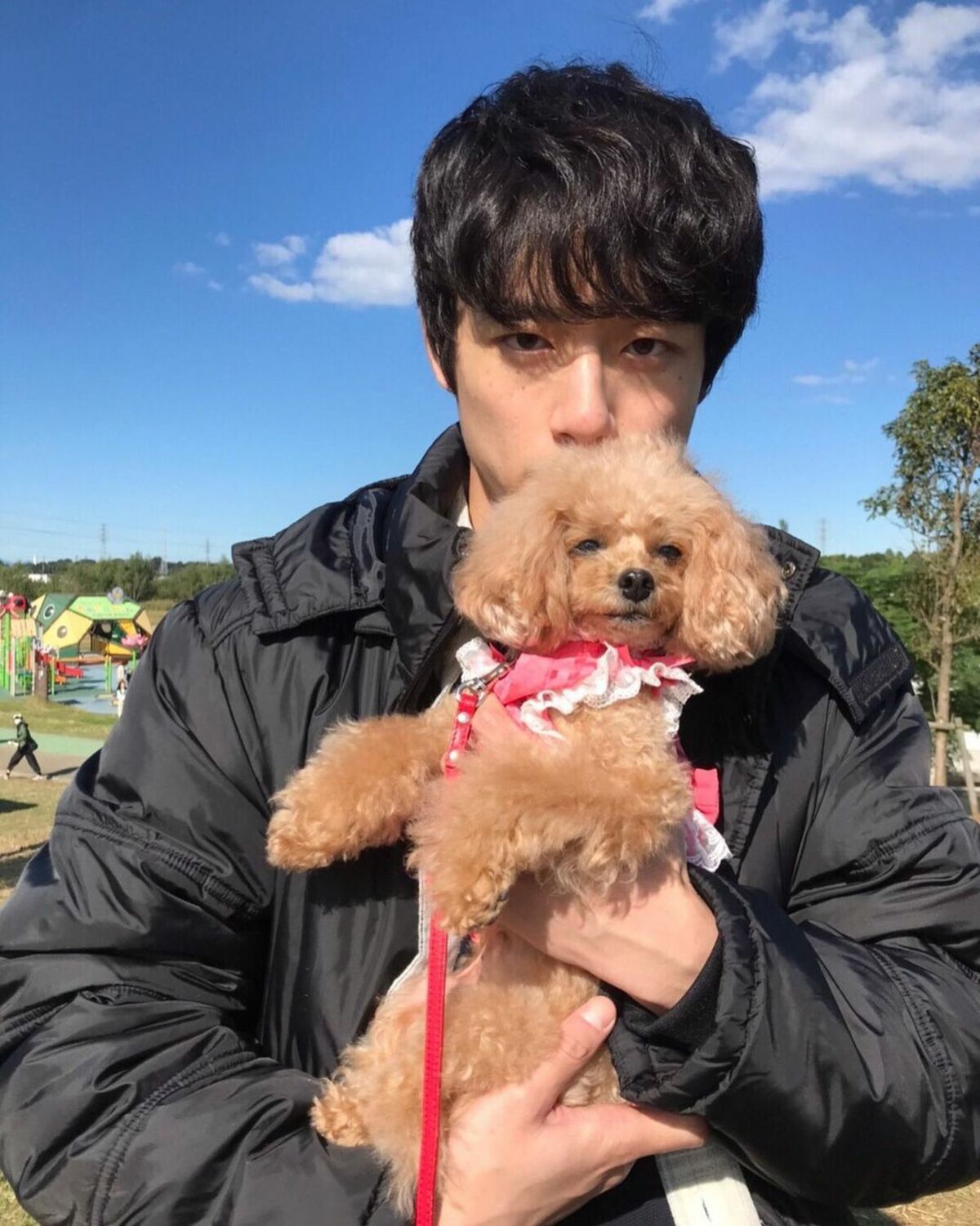 坂口健太郎の犬を抱く姿にファン悶絶 さすがにかわいい キュンキュンキュン 話題 Abema Times