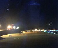 アグネス・チャン『エンジンの問題で離陸中止‼️』