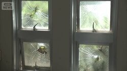 誰が？何のため？トイレの窓ガラス次々割られ…注意の貼り紙は燃やされる