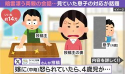 「パパがかわいそうだよ」フォローする4歳児→直後に放った“鋭すぎる一言”に「パパ派かと思ったら“事実派”」「すごい（笑）」「理想の上司かな？」と反響 