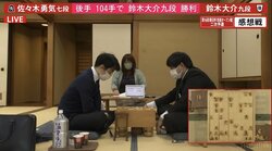 鈴木大介九段、7期ぶり4度目の本戦進出決める 佐々木勇気七段に104手で勝利／将棋・朝日杯