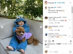 元EXILE・黒木啓司さん、愛息＆愛犬の“ふれあいショット”を公開 「仲良しで可愛い」「癒やされる」と反響