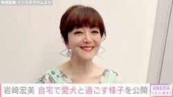 孫の顔出しが話題・岩崎宏美（67）、広々とした自宅で愛犬と過ごす様子を公開「ちょっと目を離した隙に…」