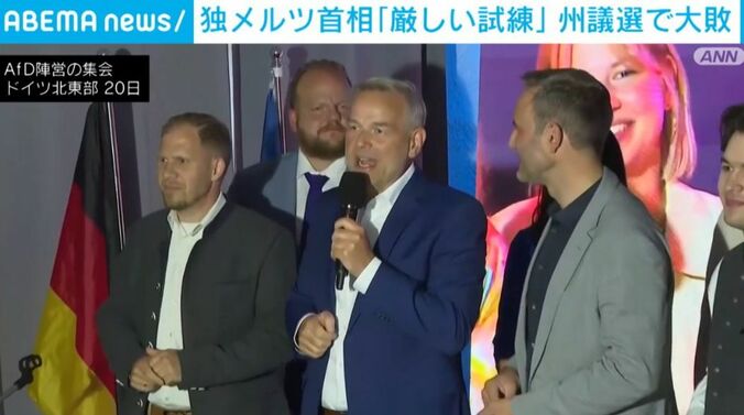 AfD陣営の集会