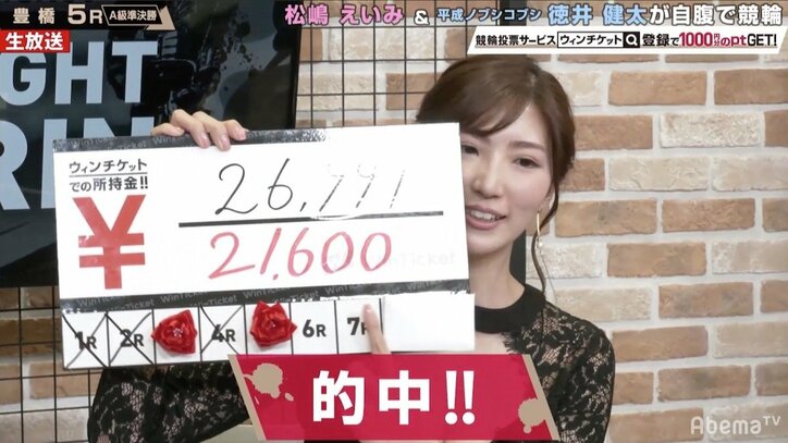 “ミラクル神ボディ”松嶋えいみ、最近のグラビアへの不満を告白「小さい水着は美しくない。下品」／ミッドナイト競輪