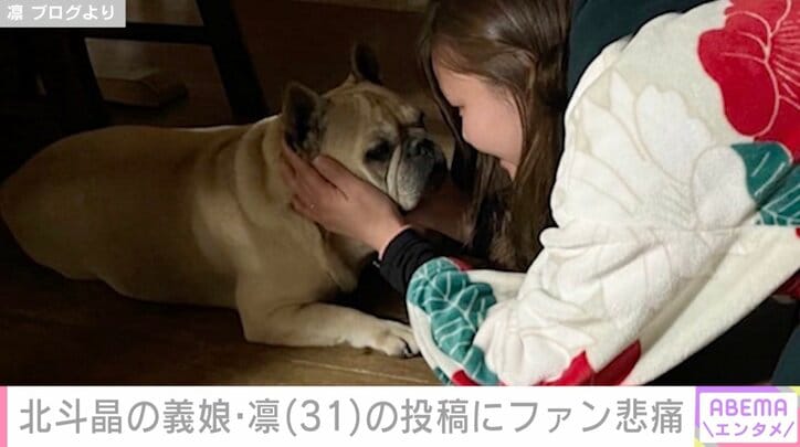 【写真・画像】「会えないと思うと本当に寂しい」北斗晶の愛犬との別れに義娘・凛、悲痛な思い　1枚目