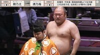 【映像】ベテラン力士に“おもしろ”ハプニング