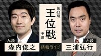 王位戦 予選 森内俊之九段 対 三浦弘行九段