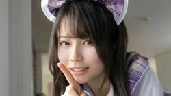 “ミスマガジン2025読者特別賞”冨永実里がメイドだったら ヤンマガWeb「ミスマガのアソビバ！」カット公開