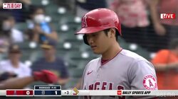 大谷翔平も思わず「くそっ!」空振り三振に悔しさ全開の表情がアップに「厳しいところ」の声