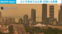 カナダ各地で山火事 米国にも影響