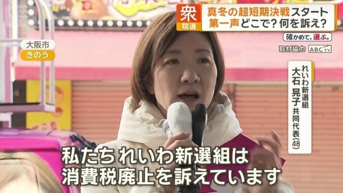 れいわ新選組　大石晃子共同代表