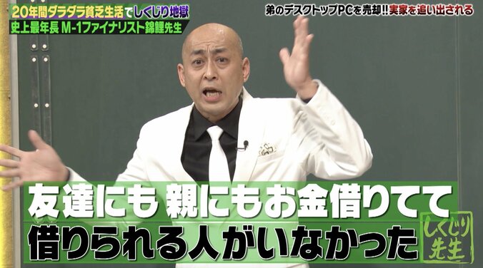 携帯代払えず弟のPCを勝手に質屋へ 錦鯉・長谷川、土下座するも実家を追い出される 1枚目