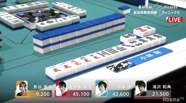 超激戦でも無の境地　小林剛、慌てず騒がずトップ獲得／麻雀・大和証券Mリーグ