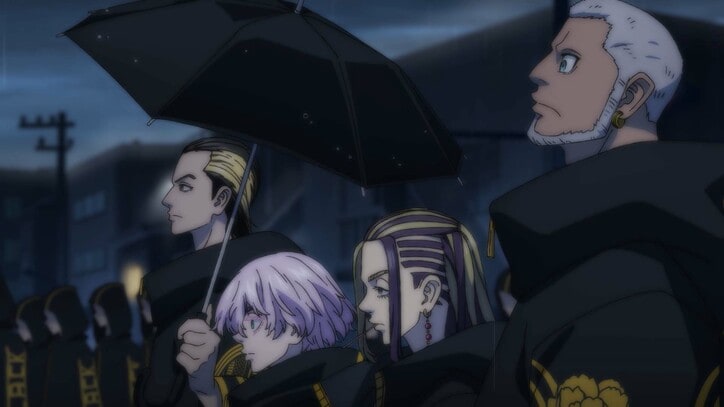 アニメ「東京リベンジャーズ」4期第2弾PV場面カット、瓦城千咒、明司武臣、今牛若狭、荒師慶三