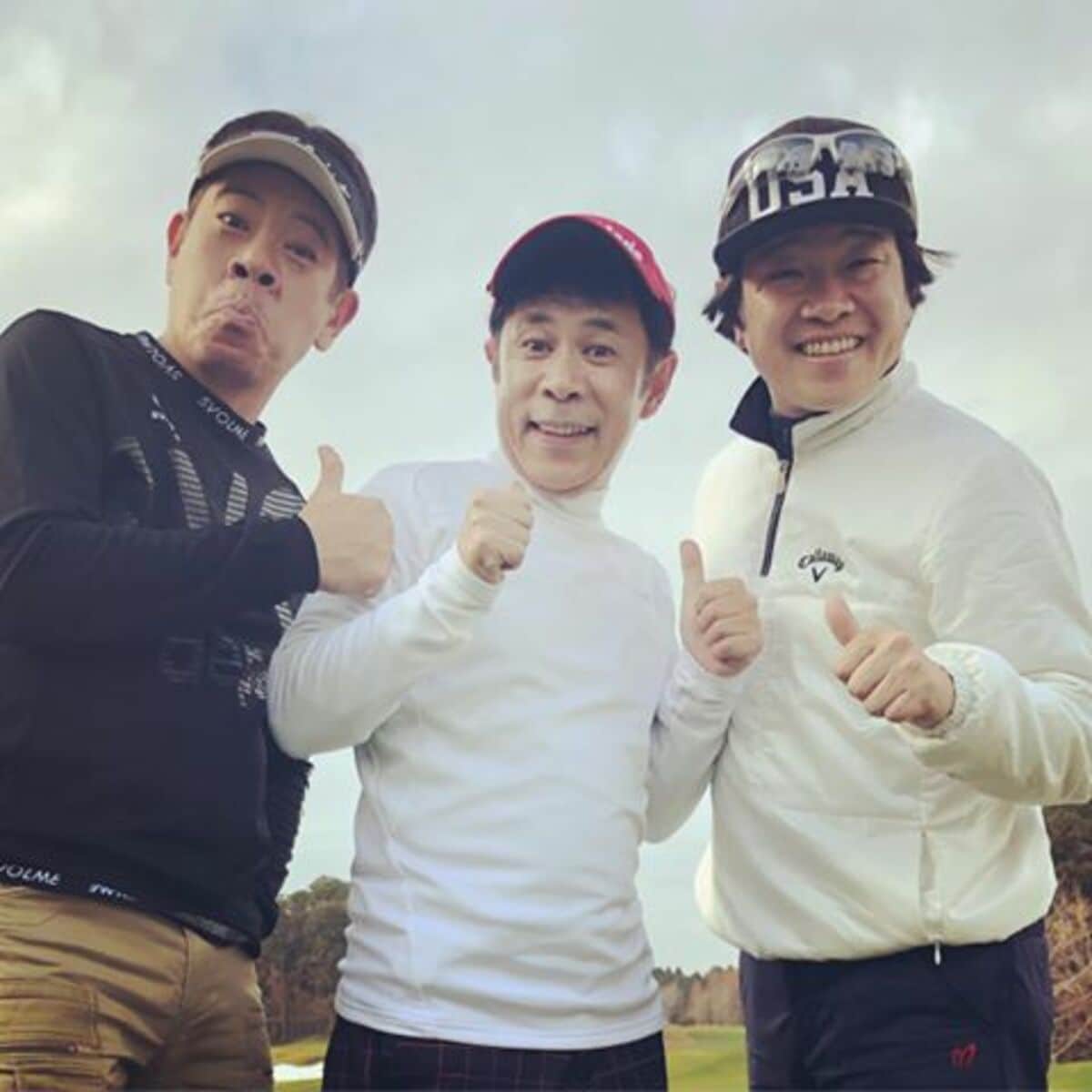 岡村隆史、蛍原＆原西と“天素トリオショット”披露「素敵なメンバー