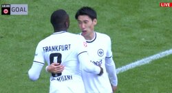 フランクフルト退団まであと僅か… 鎌田大地、約半年ぶりリーグ戦でのゴール　酷評を続けていた地元誌も認めた“至高のプレー”