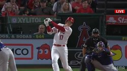 大谷翔平、“ノーノー級”快投翌日もバットで快音 1回の第1打席にライト前ヒットで自己最長更新の15試合連続安打