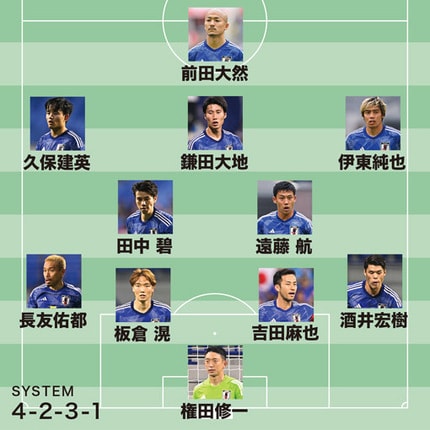 ドイツとの初戦に臨む日本代表がスタメンを発表！久保建英、鎌田大地