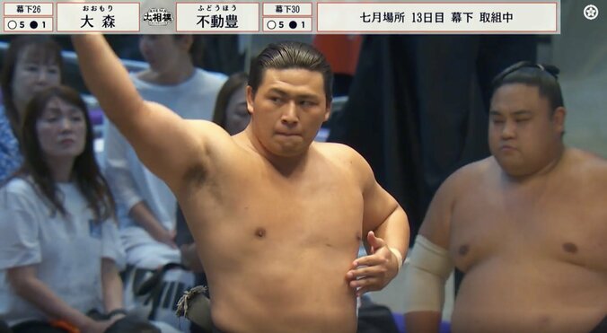 「俳優だろこれ」背筋力265kgの男前力士、イメチェンした“ざんばら姿”に「かっこよ」「似合ってるね」館内からは黄色い声援も 3枚目