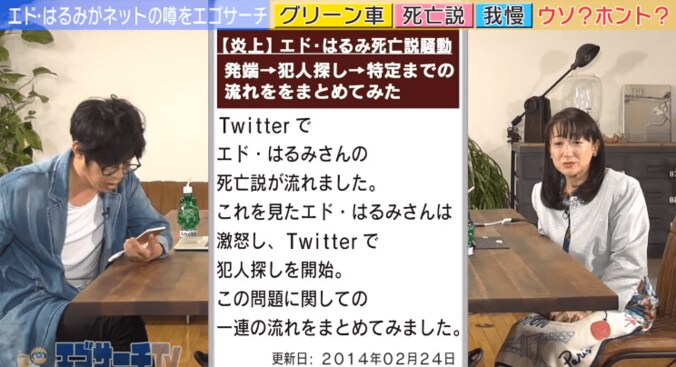 エド・はるみ、自身の『死亡説騒動』語る　犯人探しでTwitter騒がせた真相 2枚目