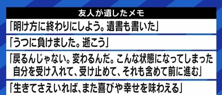【写真・画像】4人に1人が“周りの人を自殺で亡くした経験”…家族に比べて打ち明けづらい友人知人の自死、悩み続けたあさのますみさんに聞く　5枚目