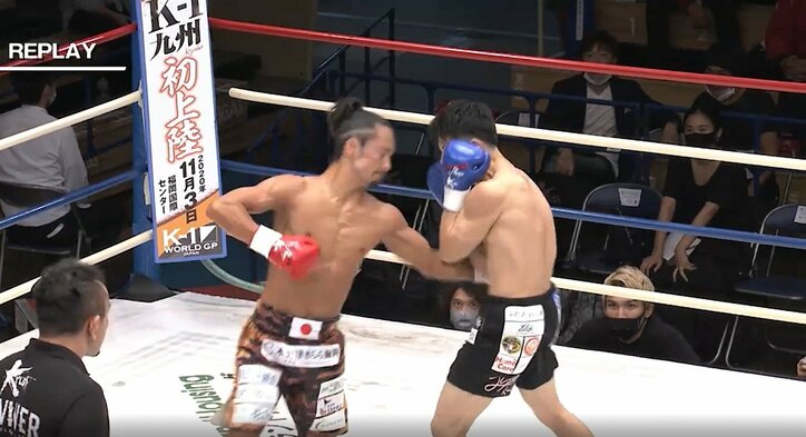 “90秒で3ダウン”の秒殺KO…見た目、実力ともに印象的で「令和のサムライ」と話題