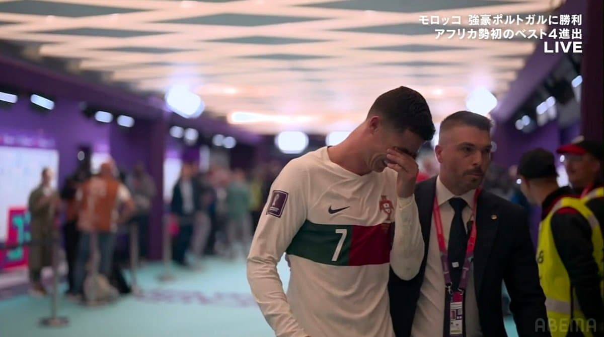 一時代の終焉 ロナウドがベスト8敗退に涙 後半atの決定機を決めきれず悔しい敗戦 Abema Times Fifa ワールドカップ 22 完全ガイド By Abema