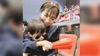 安田美沙子 家族で試合観戦・息子は将来バスケ選手！？