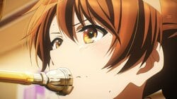 ¡Fans tan absortos que ni terminaron sus palomitas! Gran emoción por la ilustración de Kumiko realizada por el director para el estreno de "Sound! Euphonium, The Final Movie"
