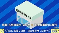 就労継続支援A型事業所“赤字”で約5000人が解雇・退職 障害者の賃金に「安すぎ」の声も…福祉だから仕方ない？一般企業への“壁”壊すべき？