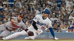 「あぶねーよ」 大谷翔平、危機一髪！ 『43-43』Wリーチも送球直撃で騒然 「怪我だけはしないで」心配の声続々